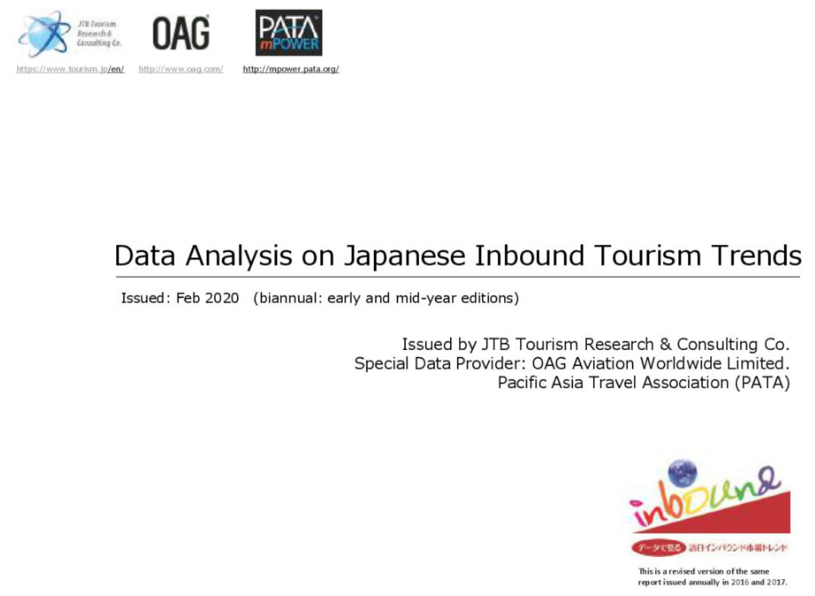 Data Analysis on Japanese Inbound Tourism Trends – Jul2019